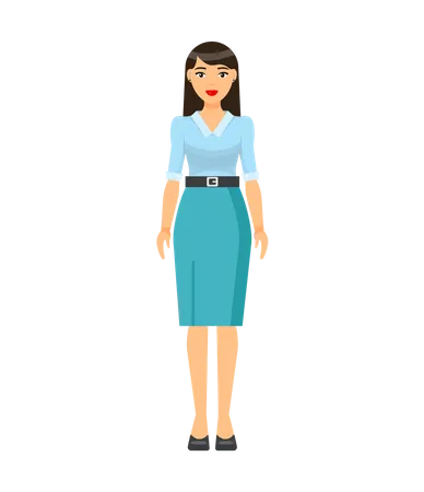 Businesswoman Character  Illustration