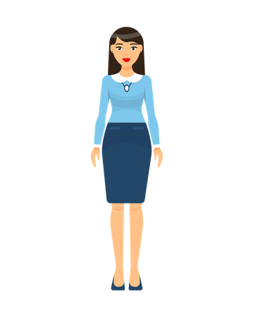 Businesswoman Character  Illustration