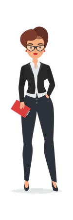 Businesswoman Character  Illustration