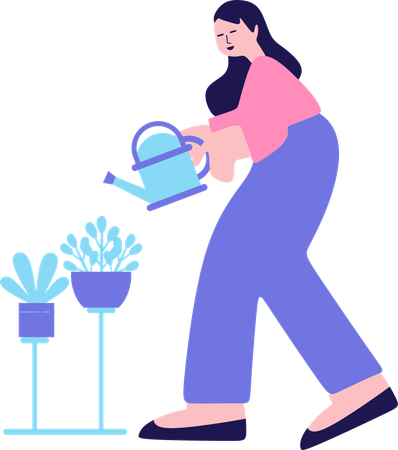 Businesswoman doing Investment Strategy  Illustration