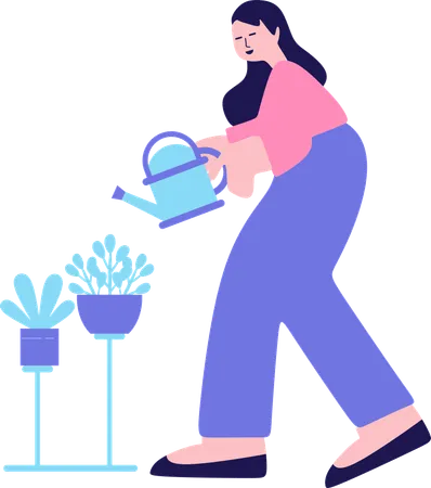 Businesswoman doing Investment Strategy  Illustration