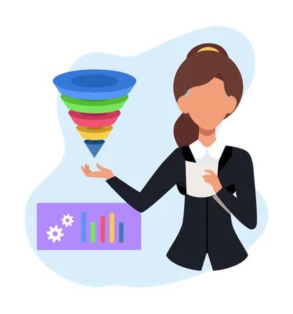 Digital Marketing Strategy Flat Illustration In This Design You Can See How Technology Connect To Each Other Each File Comes With A Project In Which You Can Easily Change Colors And More Illustration
