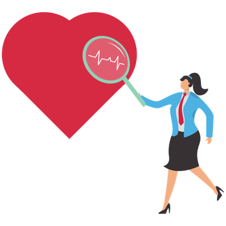 Businesswoman taking psychology counselling  Illustration
