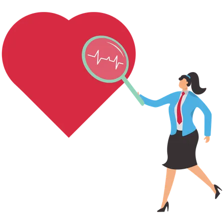 Businesswoman taking psychology counselling  Illustration