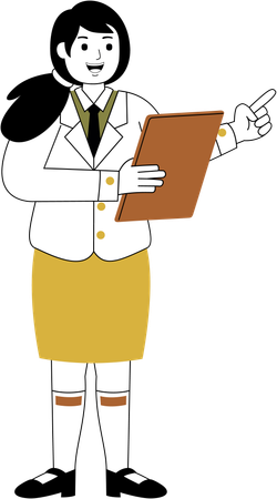 Businesswoman working  Illustration