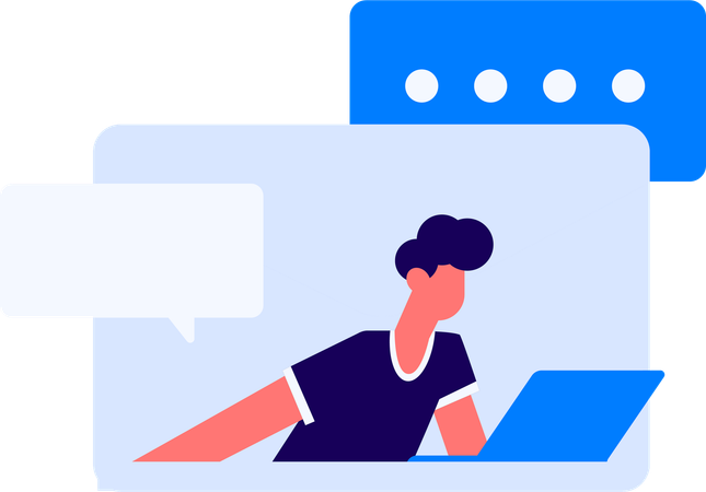 Businesswoman working on business report  Illustration