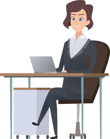 Male Female Business Characters Different Office Situation Illustration