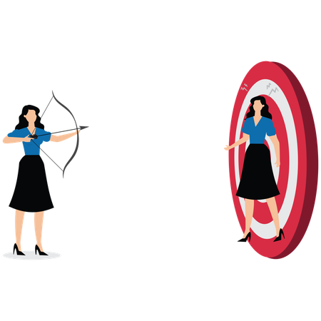 Businesswomen are targeted  Illustration