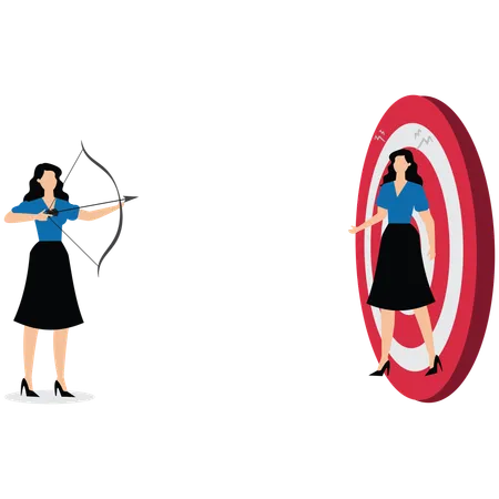 Businesswomen are targeted  Illustration