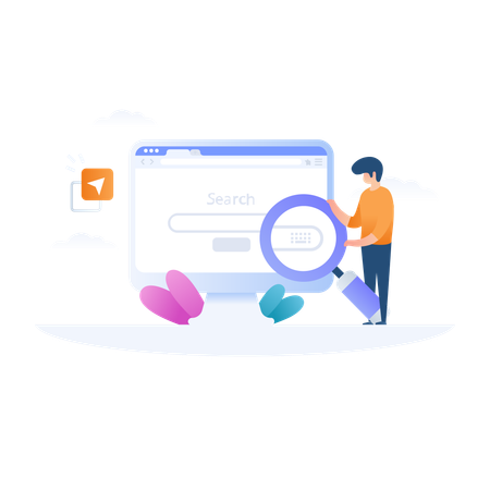 Búsqueda Web  Ilustración