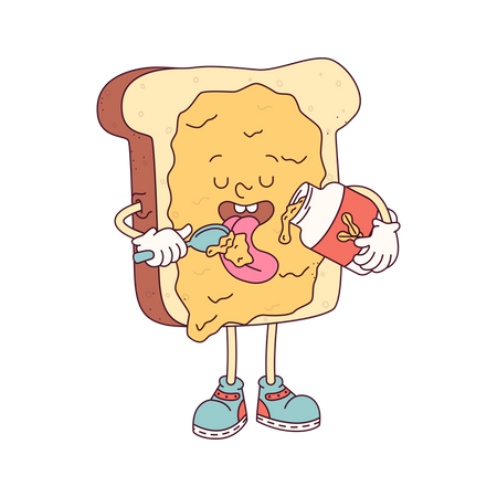 Butter Toast  Illustration
