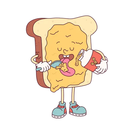 Butter Toast  Illustration