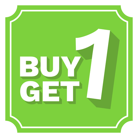 Buy 1 get 1  Illustration