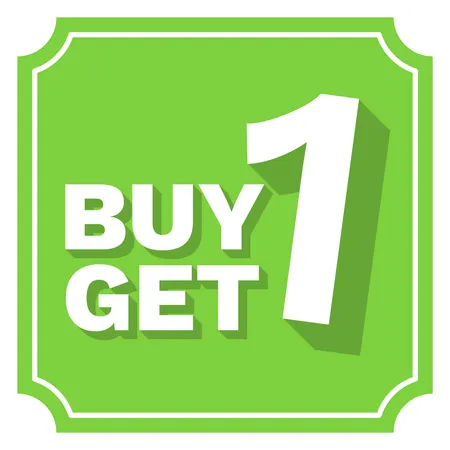 Buy 1 get 1  Illustration