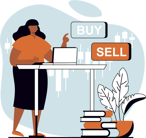 Buy and sell  Illustration