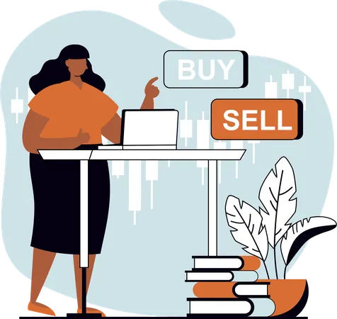 Buy and sell  Illustration