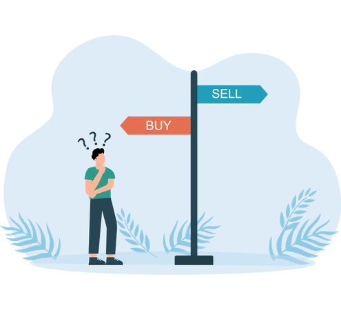 Buy And Sell  Illustration