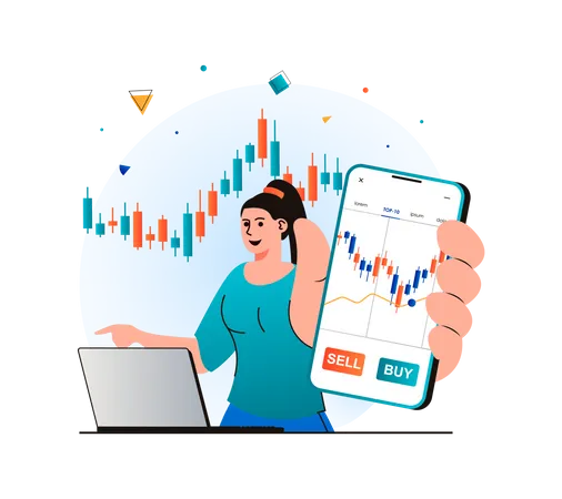 Buy and sell stocks  Illustration