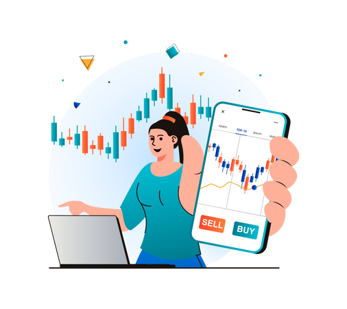 Buy and sell stocks  Illustration