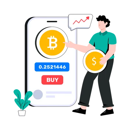 Buy Bitcoin  Illustration