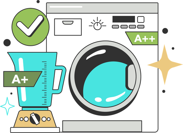 Buy class A+ and A++ household application  일러스트레이션
