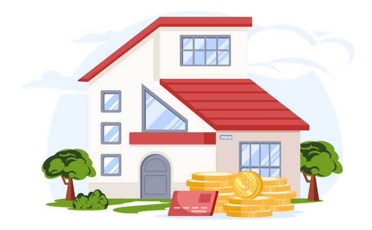 Buy House  Illustration