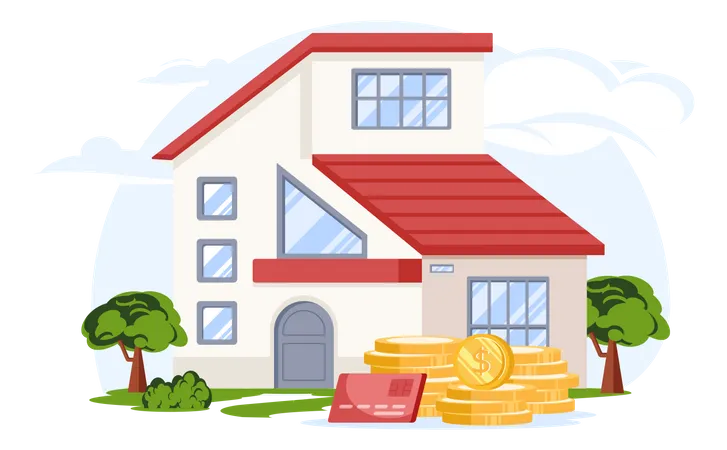 Buy House  Illustration