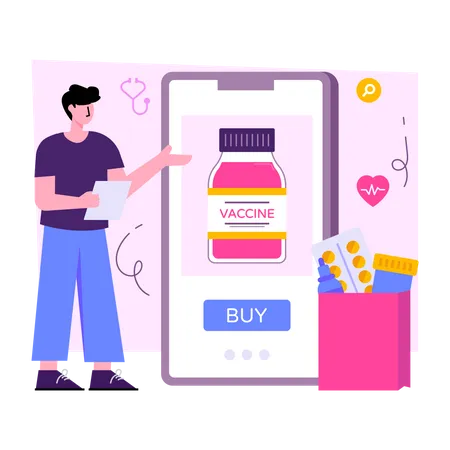 Buy Medicine Online  Illustration