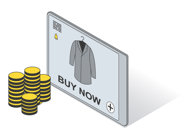 Buy now option  Illustration