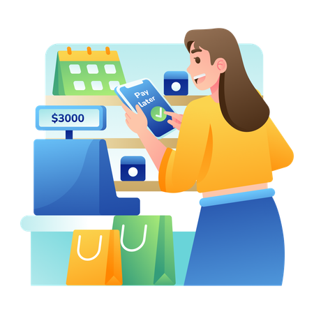 Buy Now Pay Later  일러스트레이션