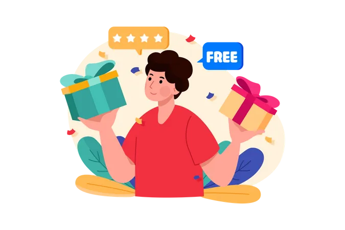 Buy One Get One Free Offer  Illustration