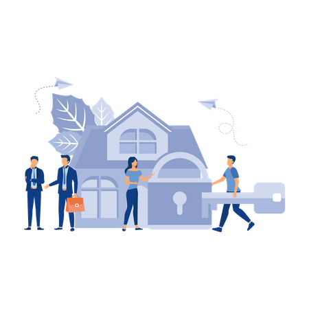 Buying a house Illustration