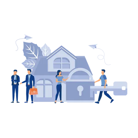 Buying a house  Illustration