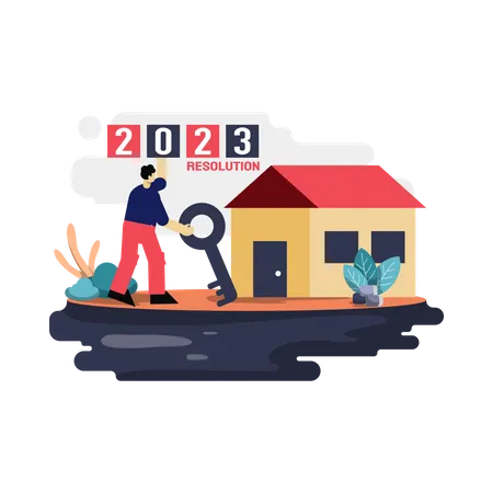 Buying a house in 2023  Illustration