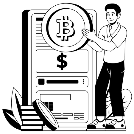 Buying Cryptocurrency  Illustration