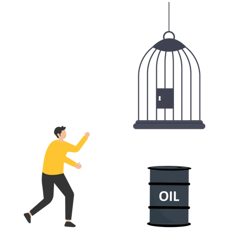 Buying oil trap  Illustration