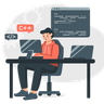 c programmer illustration free download