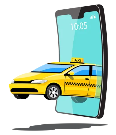 Cab Booking App  Illustration