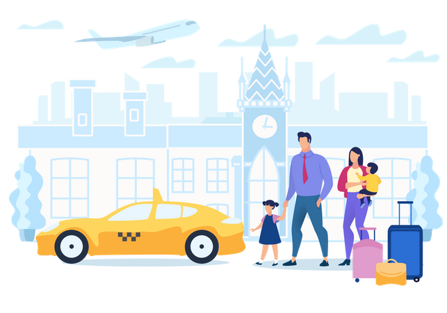 Cab Booking Application  Illustration