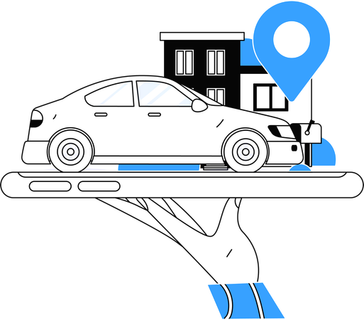 Cab Booking  Illustration