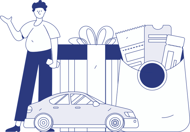 Cab Service  Illustration