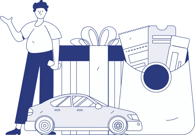 Cab Service  Illustration