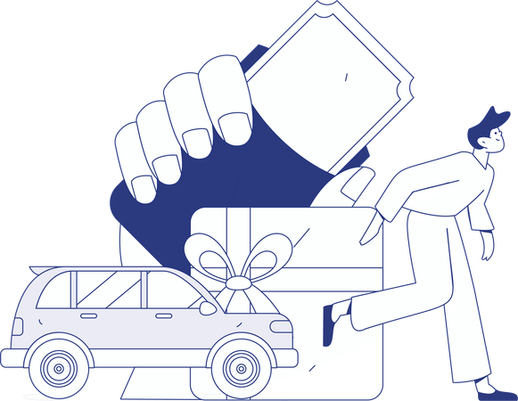 Cab Service  Illustration