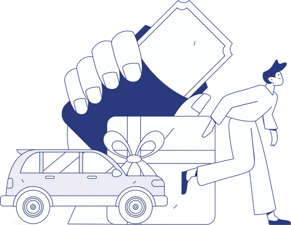 Cab Service  Illustration