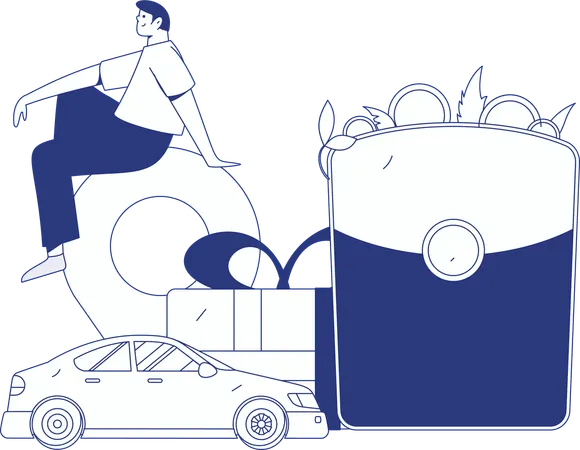 Cab Service  Illustration