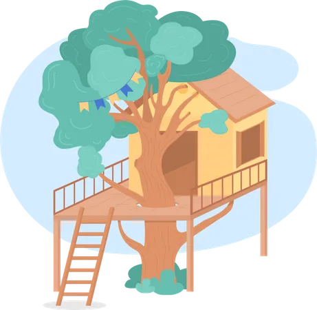 Cabane dans les arbres  Illustration