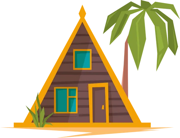 Cabane de plage  Illustration