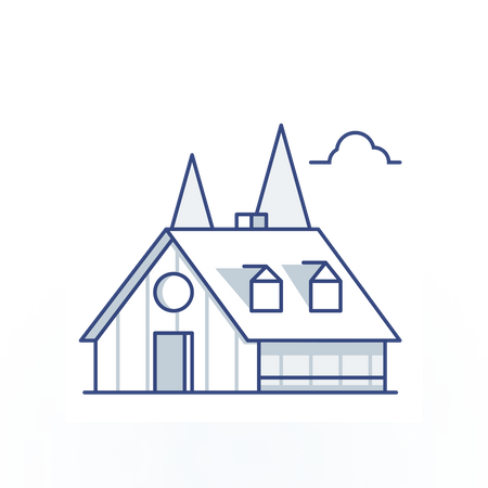 Maison de cabane  Illustration