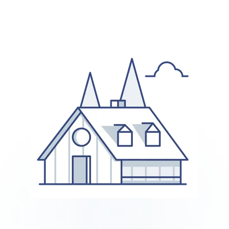 Cabin House  Illustration