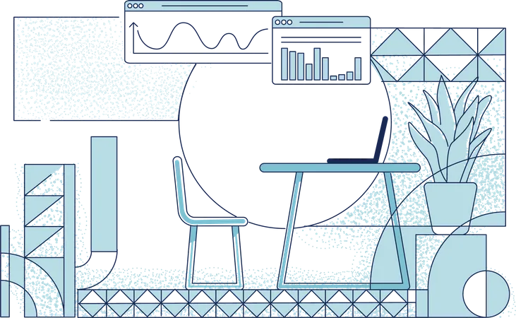 Cabinet d'analyste d'affaires  Illustration